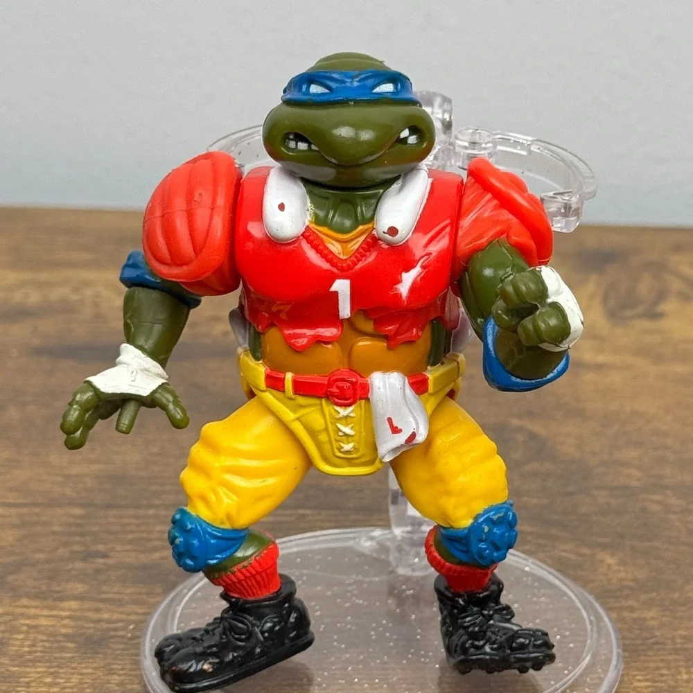 Vintage T.D. Tossin' Leo 1991 Teenage Mutant Ninja Turtles TMNT Action‎ Figure
